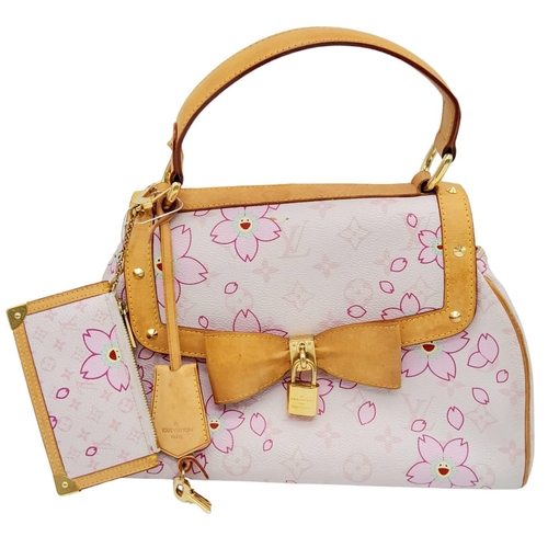 165 - A 2003 Louis Vuitton & Takashi Murakami CoLab Bag.
Monogrammed canvas body with cherry blossom print... 