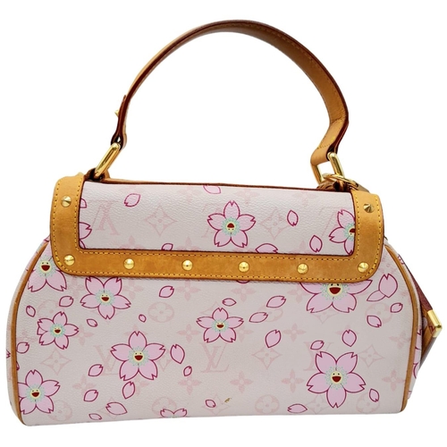 165 - A 2003 Louis Vuitton & Takashi Murakami CoLab Bag.
Monogrammed canvas body with cherry blossom print... 