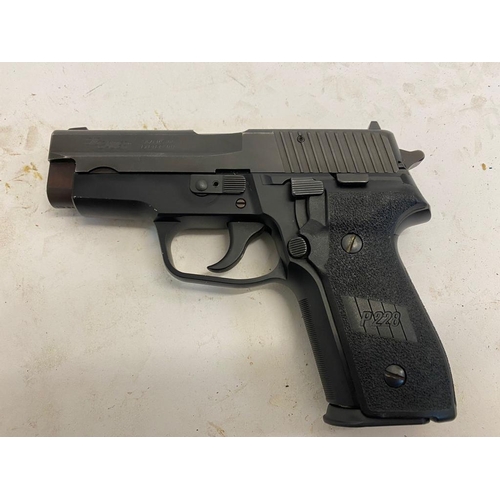 335 - The Rolls Royce of 9mm Guns - A Deactivated Sig P228 Semi-Automatic Pistol. Latest EU certificate. A... 