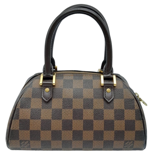 368 - Louis Vuitton Ribera Mini.
Quality leather exterior with famed damier checked, damier ebene monogram... 