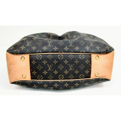 375 - Louise Vuitton Boetie Handbag.
VL Monogrammed pattern, gold tone hardware and quality leather throug... 