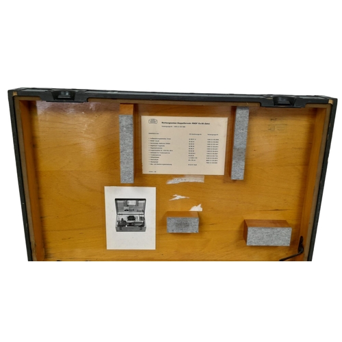 1374 - German Military Equipment Trunk. Contains an itemised list and photo of the equipment originally tra... 