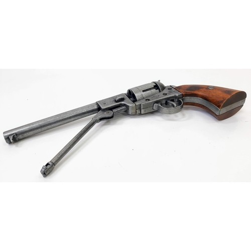 631 - An Excellent Condition Full Size and Weight Quality Model of a Colt 1860 Western Revolver. Wood and ... 