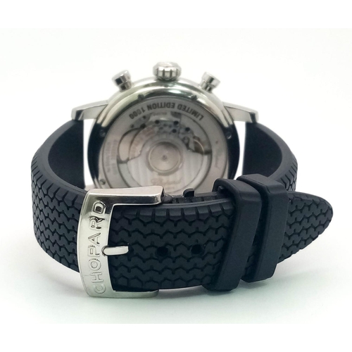 1336 - A Chopard Limited Edition Chronometer Gents Watch. Black rubber strap. Stainless steel case - 42mm. ... 