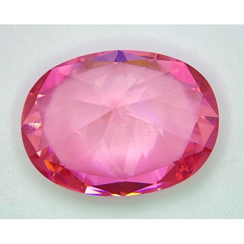 140 - A truly beautiful, large (21 carats), light pink/purple Kunzite, oval cut, flawless in every aspect.... 