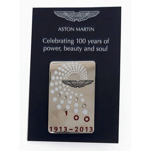 245 - A celebration of 100th Anniversary of Aston Martin 1913-2013. Programme in immaculate condition and ... 