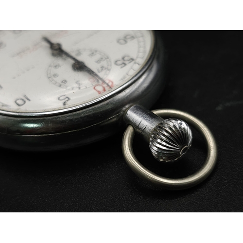 1049 - A Vintage Rolls Royce Excelsior Park Stopwatch. White dial with sub dial. 5cm diameter. In working o... 