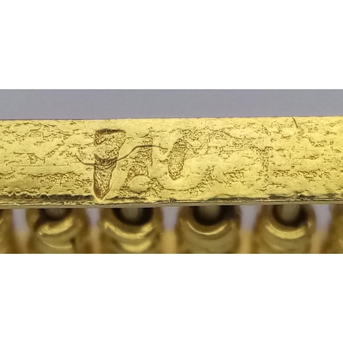 1436 - 9K YELLOW GOLD ABBACUS MATHS ACCOUNTANT CHARM 
1.5CM LONG
WEIGHT: 1.6G