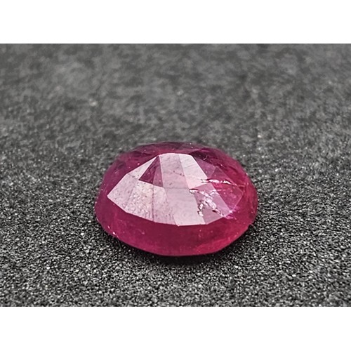 1758 - A 2.43ct Very Rare Untreated Afghanistan Ruby. Oval shape. GFCO Swiss Special Origin Report Certifie... 