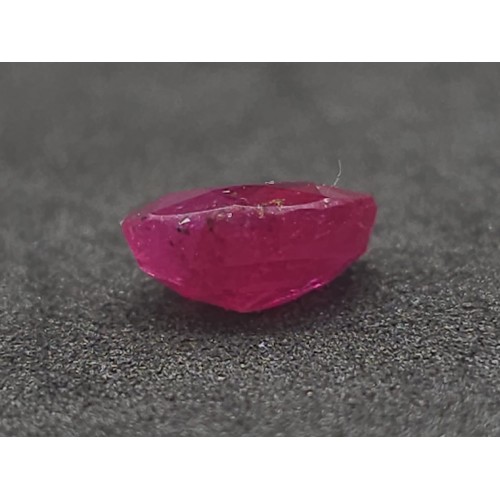 1758 - A 2.43ct Very Rare Untreated Afghanistan Ruby. Oval shape. GFCO Swiss Special Origin Report Certifie... 