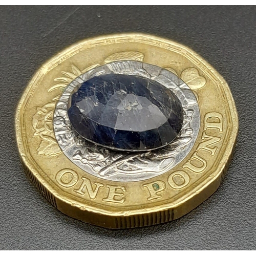 1517 - A 4.48ct Untreated Rare Kashmir Origin Blue Sapphire Gemstone. GFCO Switzerland Certified.