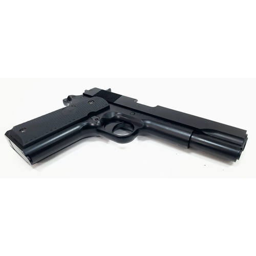 1379 - An Air Soft COLT M1991 A1. 
6mm Caliber, Magazine fill.
Comes with original package and BB pellets i... 