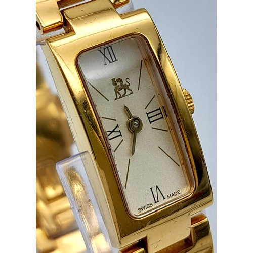 133 - A rare and beautiful FREY WILLE lavishly gold-plated watch in the fashion of Egyptian Revival. Case:... 