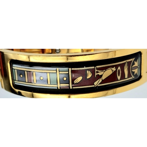 133 - A rare and beautiful FREY WILLE lavishly gold-plated watch in the fashion of Egyptian Revival. Case:... 