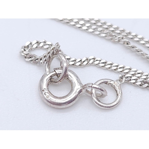 1592 - Four Different Style 925 Silver Necklaces.