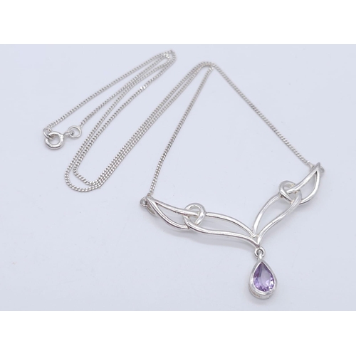 1592 - Four Different Style 925 Silver Necklaces.