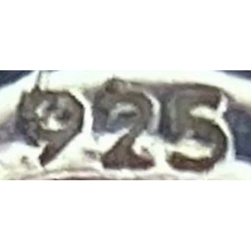 1788 - A Parcel of Sterling Silver Jewellery. 
Featuring a Cubic Zirconia panelled Ring (Size M) and long 4... 