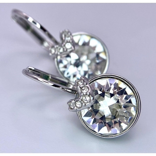 1039 - Swarovski Trilogy Ring Size N1/2 (ref.5371381) with matching Bella V Earrings (ref.5292855)