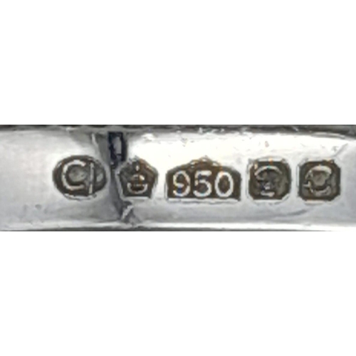 201 - PLATINUM DIAMOND SET FULL ETERNITY RING, 0.60CT.
WEIGHT: 3.4G 
SIZE: J 1/2 

SC 5001