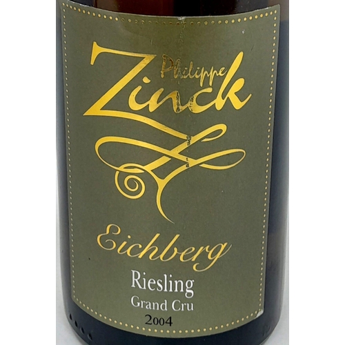 270 - Three Bottles of Alsace White Grand Cru - Eichberg Riesling Grand Cru Philippe Zinck 2004.