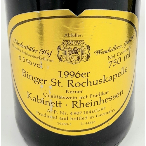 417 - 6 Bottles of Quality German White Wine - 6 x Binger St Rochuskapelle Kabinett 1986.