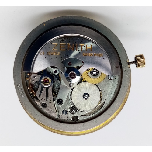 593 - A ZENITH AUTOMATIC WATCH MOVEMENT AND PLEXI GLASS FULL WORKING ORDER AT TIME OF LISTING 
ref: AS 500... 