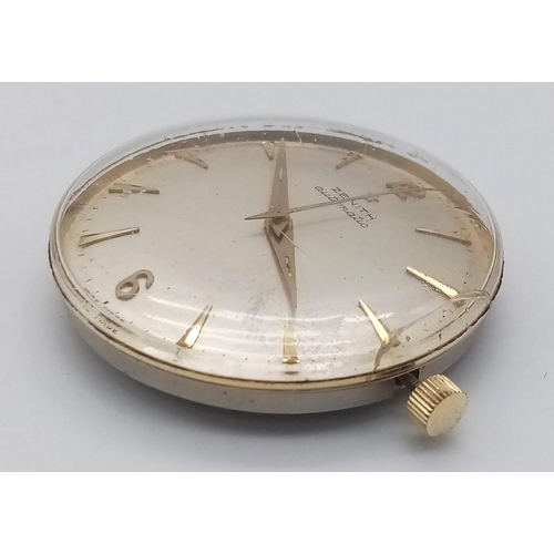 593 - A ZENITH AUTOMATIC WATCH MOVEMENT AND PLEXI GLASS FULL WORKING ORDER AT TIME OF LISTING 
ref: AS 500... 