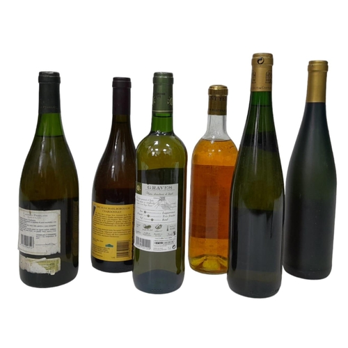 638 - 6 Bottles of Mixed White Wines. To Include: 
1 x Chateau du Tertre Margaux Bordeaux blanc 1971
1 x H... 