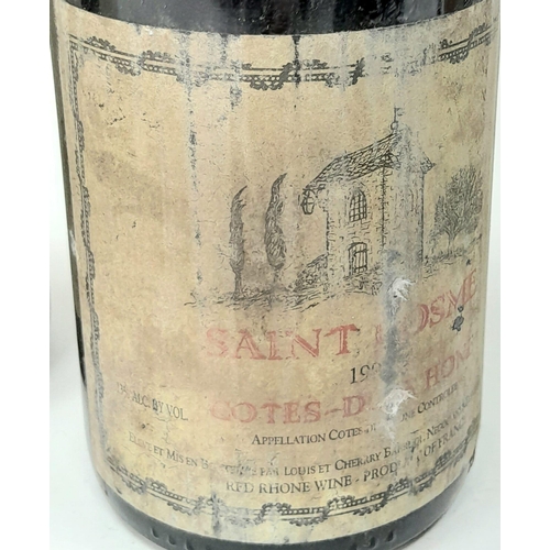 88 - 8 Bottles of Rhone Red Consisting of: 1 x Saint Cosme Gigondas Cotes du Rhone 1999. 1 x Chateau du T... 