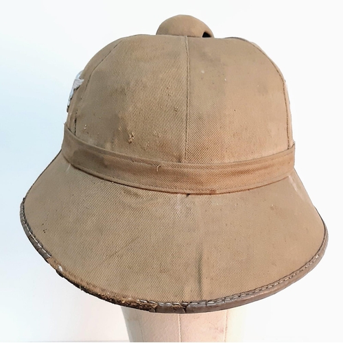 19 - WW2 German Luftwaffe Africa Corps Tropical Pith Helmet.