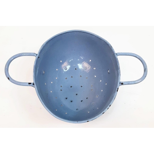 286 - Enamel Colander Made from a German Paratroopers Helmet. 1933