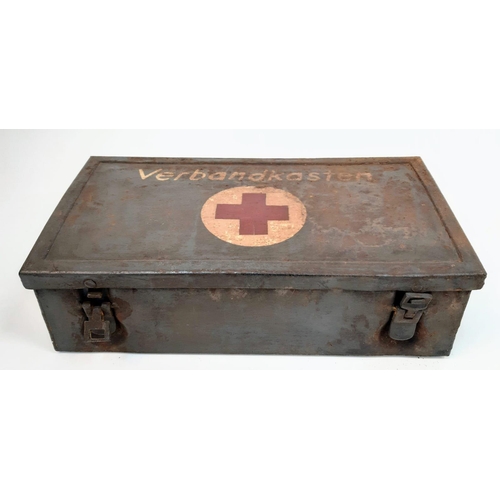 300 - WW2 German Luftwaffe First Aid Tin with Contents.