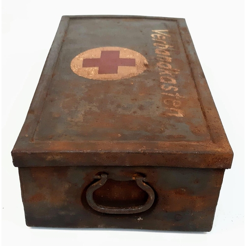 300 - WW2 German Luftwaffe First Aid Tin with Contents.