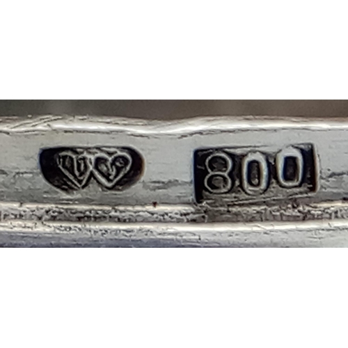 328 - WW2 German .800 Silver Marked Snuff/Pill Box. Hand Etched Insignia of the 116 th “Windhund” Panzer D... 