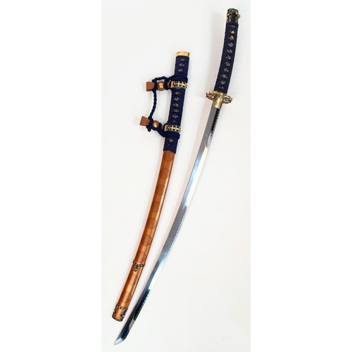 361 - An Excellent Condition Modern Display Japanese Tachi Samurai Sword. Highly Decorated, Complete with ... 