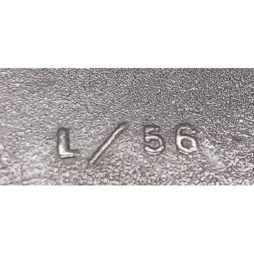 516 - 3rd Reich Silver Wound Badge. Awarded for being wounded 3 or 4 times. Ldo Numbered L/56 For Robert H... 