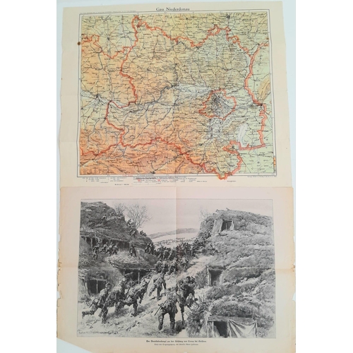 1107 - A collection of 3rd Reich period maps, inc that has an Artillery Inspectors stamp.