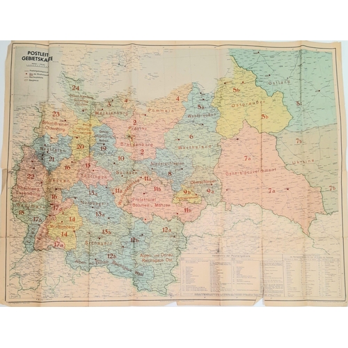 1107 - A collection of 3rd Reich period maps, inc that has an Artillery Inspectors stamp.