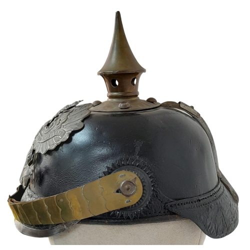 172 - WW1 Prussian Nco’s Pickelhaube Spiked Helmet.