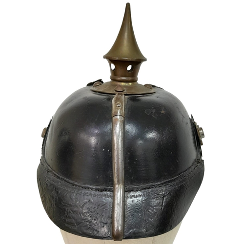 172 - WW1 Prussian Nco’s Pickelhaube Spiked Helmet.