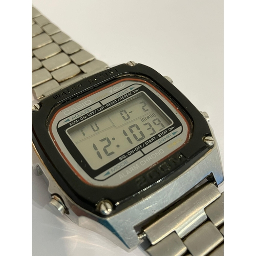 511 - Vintage Digital CASIO 280 DW1000 Multi function wristwatch. Finished in stainless steel with stainle... 