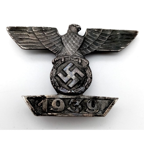 747 - WW2 German 1939 Spange to the 1914 Iron Cross 2 nd Class. Worn on the tunic ribbon if the decoration... 