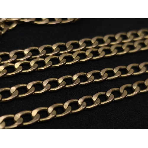 271 - A 50cms 9K GOLD INTERLINK NECK CHAIN .  5.8gms