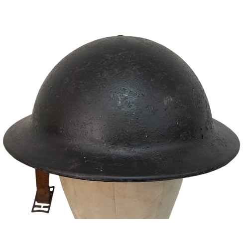 397 - WW2 British Homefront Lightweight Fibre G.P.O Line Workers Non-Conductive Helmet.