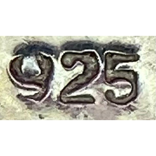 783 - A STERLING SILVER CELTIC BAND RING SIZE Q 7.7G & A CELTIC STUD EARRINGS 1.6G & A CELTIC PENDANT 32mm... 