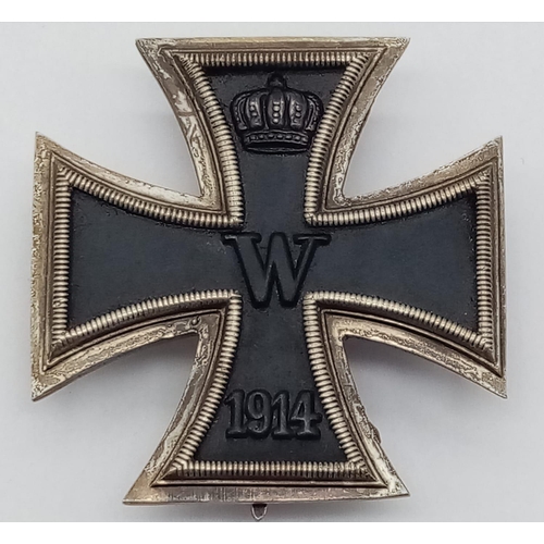 1030 - WW1 Imperial German Iron Cross 1st Class in Box. 3-part construction – iron centre.