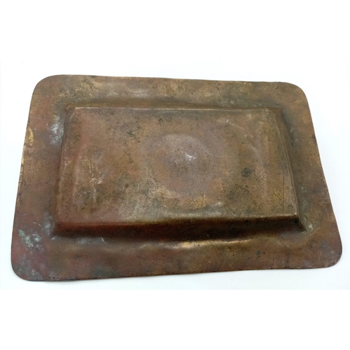 1066 - WW1 Imperial German Trench Art Ash or Coin Tray.