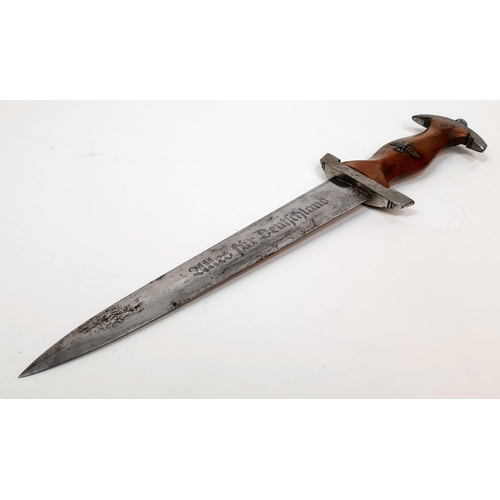 61 - Early 3rd Reich S.A Dagger. Rare Maker Gust Häker. Found in a Berlin Attic.