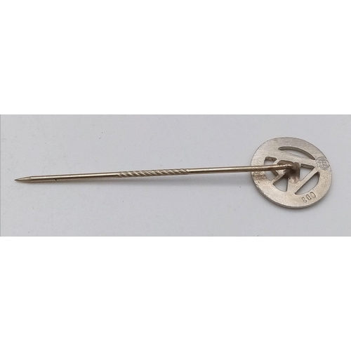 698 - 3rd Reich .800 Silver SA Stick Pin in original case.