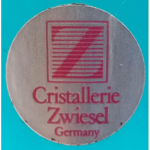 807 - Rarely available, 1960's German, Schott Zwiesel, Blue 'Swirl' Art Vase. You simply do not see these ... 